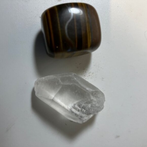 Capricorn‎ Mini Stone Pack Tiger Eye and Quartz - Picture 3 of 7